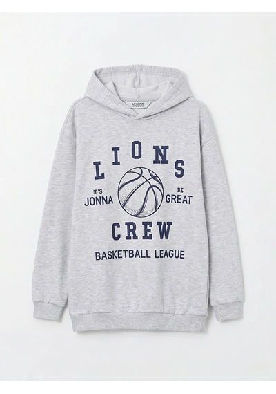 LC Waikiki Lcw Kids Gri Erkek Çocuk Kapüşonlu Baskılı Eşofman Takımı Lıght Grey Melan LC Waikiki Lcw Kids Gri Erkek Çocuk Kapüşonlu Baskılı Eşofman Takımı Lıght Grey Melan