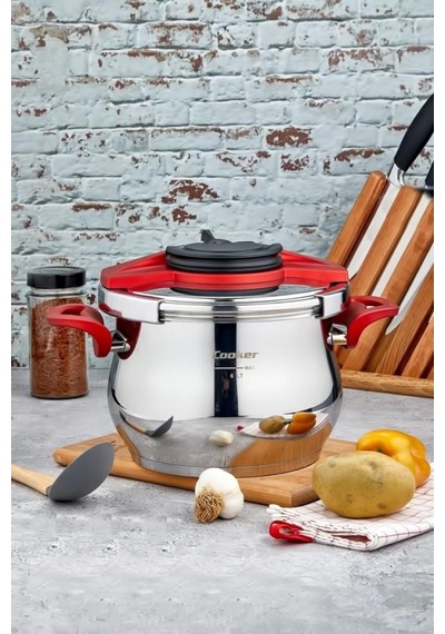 Cooker CKR2877 Klipso Kapak Düdüklü Tencere 6 Lt Gri