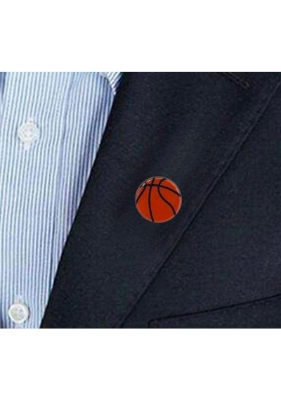 Herşey Nota Basketbol Topu Yaka İğnesi Rozet Çok Renkli