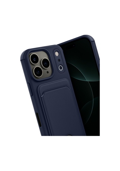 Apple İphone Uyumlu 17 Pro Kelvin Kartvizitli Silikon - Lacivert Çok Renkli