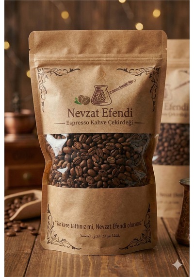 Nevzat Efendi 2 Adet Ve 2 Kg Espresso Çekirdek Kahve Barista Kalitesi, Yoğun İçecek Diğer