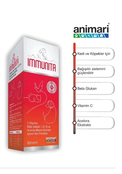 Animari Immunita Kedi ve Köpekler İçin Sistemini Güçlendirici