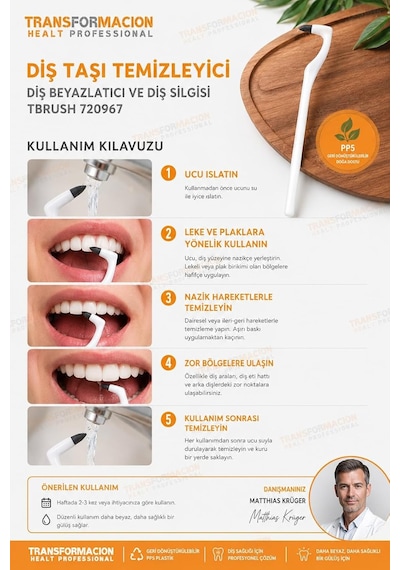 Transformacion Diş Taşı Temizleyici Diş Beyazlatıcı Ve Diş Silgisi Tbrush 720967