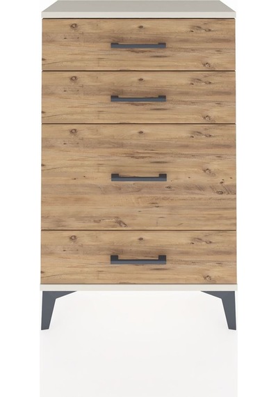 Arges Komodin 4 Çekmeceli 60x30x96 Aytaşı-çam Aytaşı