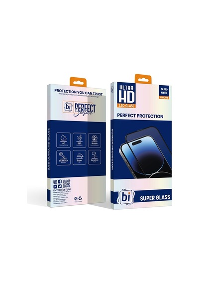 Bi 2,5d Super Glass Mat Apple Uyumlu   iPhone , 14 Pro Ekran Koruyucu