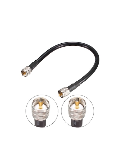 Rg 213 U Telsiz uhf+uhf Takılı Uzatma Anten kablosu 3 metrelik
