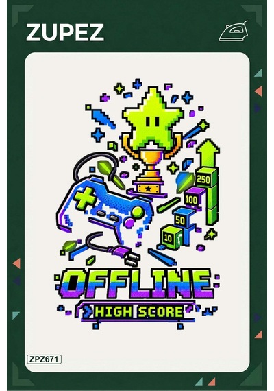 Zpz671 Offline High Score Ütüyle Uygulanabilir Transfer Baskı - 911529821