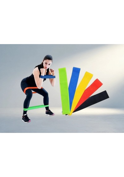 Aerobik Direnç Lastiği Seti İle Pilates Ve Egzersiz Acı Kahverengi