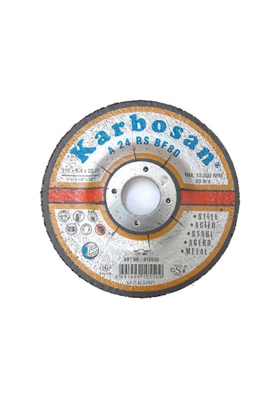 Mey İthalat Karbosan Metal Taşlama Diski 115x6,4x22,23