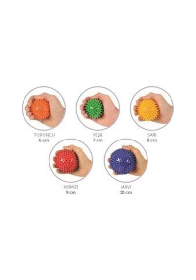 Topu Set,dikenli El Egzersiz Topu5 Li Spikiy Masaj