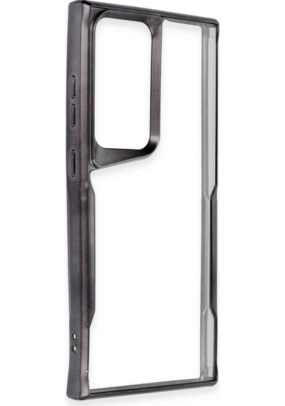 Samsung Uyumlu Galaxy S25 Ultra Kılıf Boyi Silikon Kapak Siyah