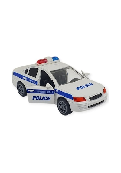 Sesli Işıklı Çek Bırak Polis Arabası - Yy2020-17p Siyah
