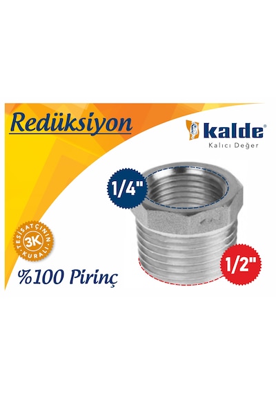Kalde Pirinç Redüksiyon 1/2-1/4