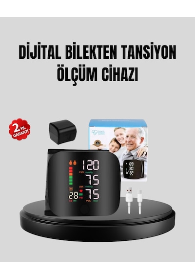 Bilekten Ölçüm Dijital Aleti Renkli Risk Göstergeli Ve Aritmi Uyarılı - Lisinya
