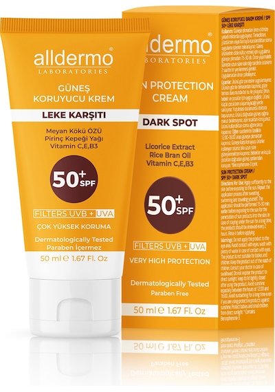 Alldermo Leke Karşıtı Güneş Koruyucu Krem SPF 50+ 50 ML