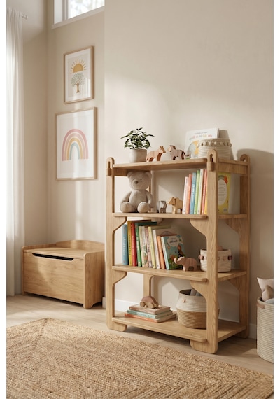 Tridihome Montessori Vidasız Geçmeli Sistem 18mm Mdf Dayanıklı Çocuk Kitaplığı Ve Oyuncak Rafı Safir Meşe Tridihome Montessori Vidasız Geçmeli Sistem 18mm Mdf Dayanıklı Çocuk Kitaplığı Ve Oyuncak Rafı Safir Meşe
