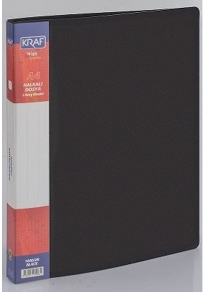 Kraf Halkalı Dosya 2 Halka 1050/2r Siyah N11.2506