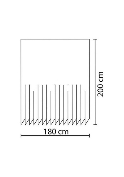 Tropik Zethome Stone And Reed Banyo Duş Perdesi Tek Kanat 1x180x200 Diğer