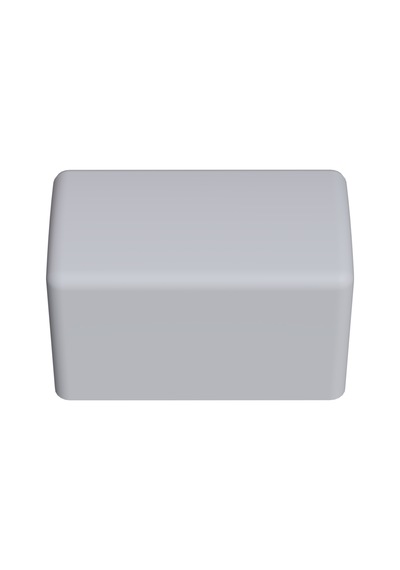 Cateksss 20x40 Mm Dış Profil Pabucu Beyaz - 60 Lı Paket