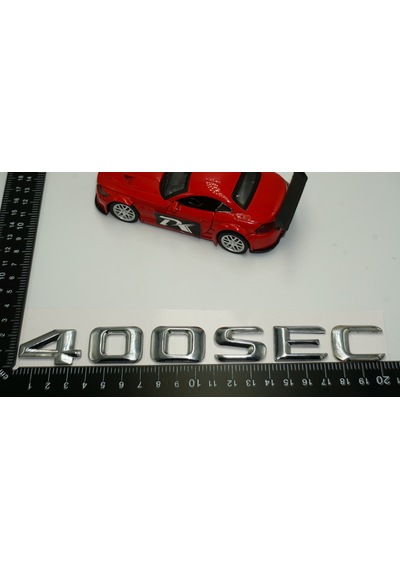 Benz 400 SEC Bagaj Krom Metal 3M 3D Yazı Logo