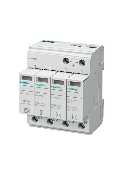 Siemens 5sd7464-0 - C Sınıfı 4 Kutuplu Tt-tn-s 3+1 Parafudr