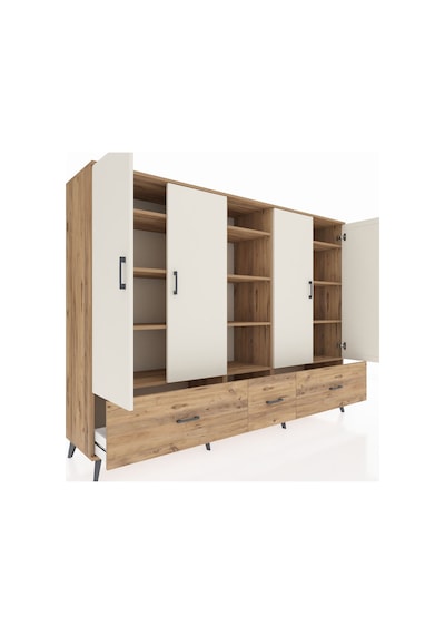 Hyperion Dolap 12 Raflı 3 Çekmeceli 4 Kapaklı 220x44x163 Çam-ayta Çam-aytaşı/çam Hyperion Dolap 12 Raflı 3 Çekmeceli 4 Kapaklı 220x44x163 Çam-ayta Çam-aytaşı/çam