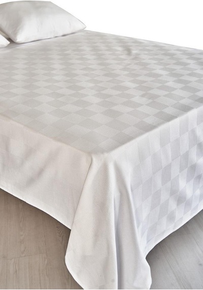 Tek Kişilik Pamuk Beyaz Tek Pike 160x240 Çok Renkli