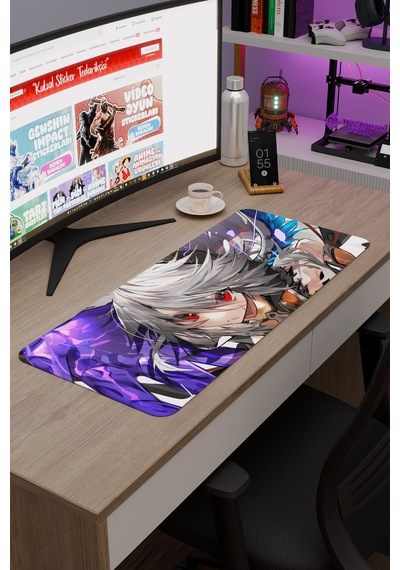 Razor Genshin Impact Anime Oyuncu V2 - 70x30 Xl Gaming Mouse Pad Fare Altlığı