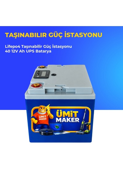 Lifepo4 Taşınabilir Güç İstasyonu 40 Ah 12v Ups Batarya