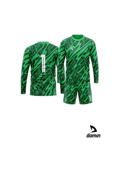 Hnc Sport Uzun Kol Yeşil Nefes Alabilen Kaleci Forması Futbol Forması Maç Forma Ve Şort Seti