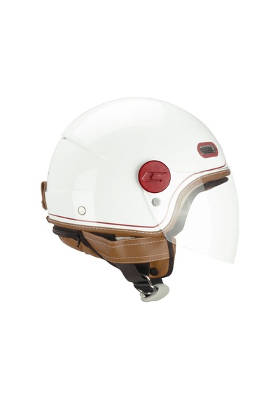 Cgm 191v Pix Vintage Bianco Bordeaux Lunga Açık Kask Beyaz-kırmızı Kırmızı-beyaz