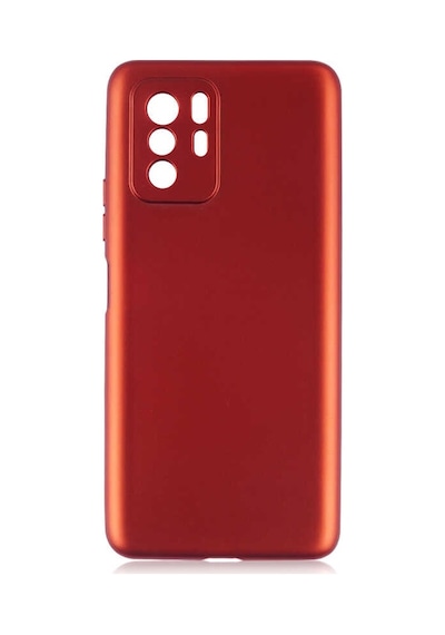 Kilifone - Xiaomi Uyumlu Poco X3 Gt - Kılıf Mat Renkli Esnek Premier Silikon Kapak - Kırmızı