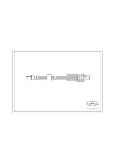 CORTECO 19026690 Fren Hortumu Arka Bmw 5 Tourıng 528 İ 96- 275Mm