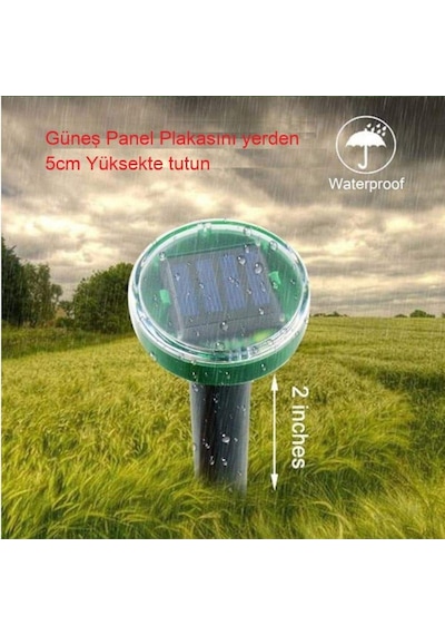 Solar Güneş Enerjili Akrep-Köstebek-Yılan Fare Kovucu 900 Etkili Solar Güneş Enerjili Akrep-Köstebek-Yılan Fare Kovucu 900 Etkili