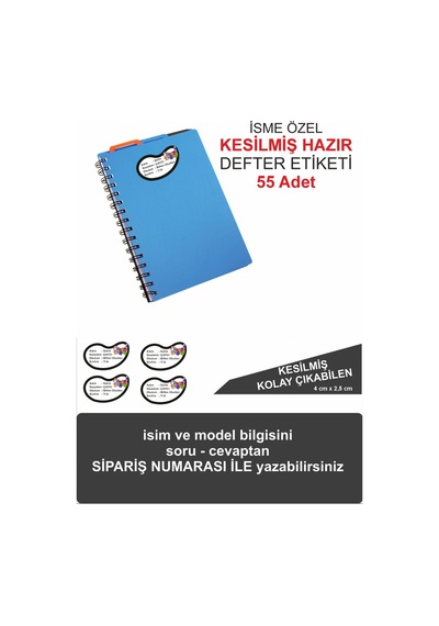 Okul Defter Etiketi Kesilmiş Numberblocks Sticker Seti İsme Özel 55 Adet Diğer