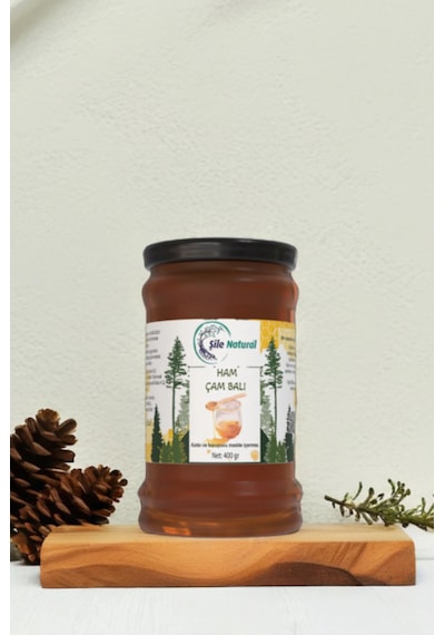 Çam Balı Cam Kavanoz 400 Gr - %100 Doğal Ham Çam Balı