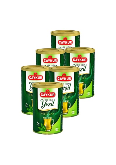 Herdem Yaprak Yeşil Dökme Çay 150 Gr. Altılı Paket
