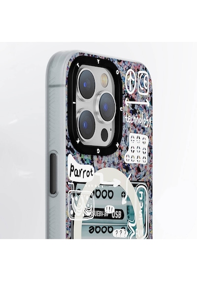 Apple Uyumlu  iPhone  15 Pro Max Kılıf Magsafe Şarj Özellikli Youngkit Dark Matter Serisi Kapak Mavi