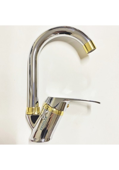 Baston Borulu Krom Gold Banyo Lavabo Bataryası Musluğu Diğer