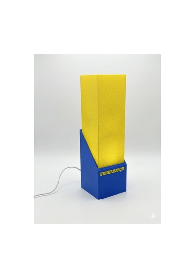Taraftar Temalı Kişiye Özel 3d Led Gece Lambası - Dekoratif Masa Lambası 34 Cm Fenerbahçe