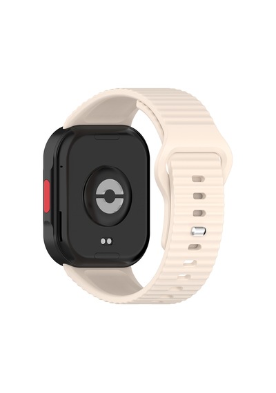 Redmi Watch 6 Silikon Kordon Tırtıklı Suya Dayanıklı Tasarım Starlight