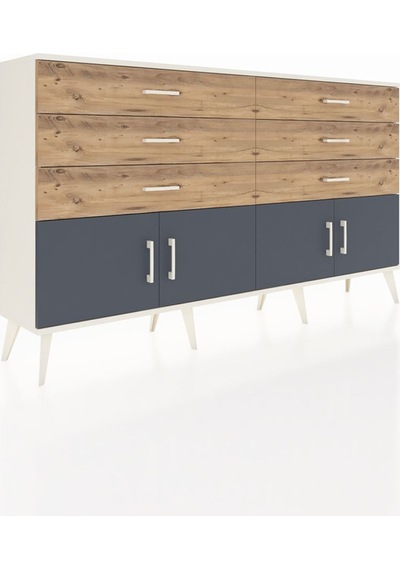 Arges Konsol 2 Raflı 6 Çekmeceli 4 Kapaklı 176x30x99 Aytaşı-antra Aytaşı-antrasit/çam Arges Konsol 2 Raflı 6 Çekmeceli 4 Kapaklı 176x30x99 Aytaşı-antra Aytaşı-antrasit/çam