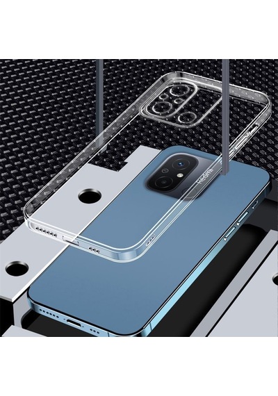 Xiaomi Redmi 12c Kılıf Zore Şeffaf İnce Ve Esnek Süper Silikon Kılıf