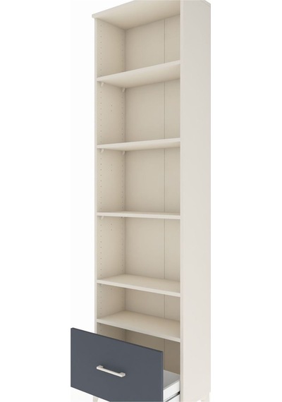 Arges Dolap 5 Raflı Tek Çekmeceli 60x30x221 Aytaşı-antrasit Aytaşı
