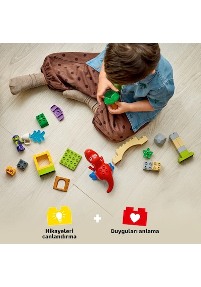 LEGO® DUPLO®│Marvel Dinozor Spidey-Rex, Yeşil Goblin’e Karşı 10463 -2 Yaş ve Üzeri Çocuklar için Yaratıcı Oyuncak Yapım Seti (25P)