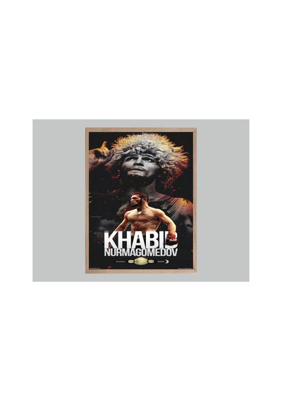 Habib Nurmagomedov Doğal Ahşap Çerçeveli Tek Parça Dekoratif Tablo Çok Renkli - 844485423 Çok Renkli Habib Nurmagomedov Doğal Ahşap Çerçeveli Tek Parça Dekoratif Tablo Çok Renkli - 844485423 Çok Renkli