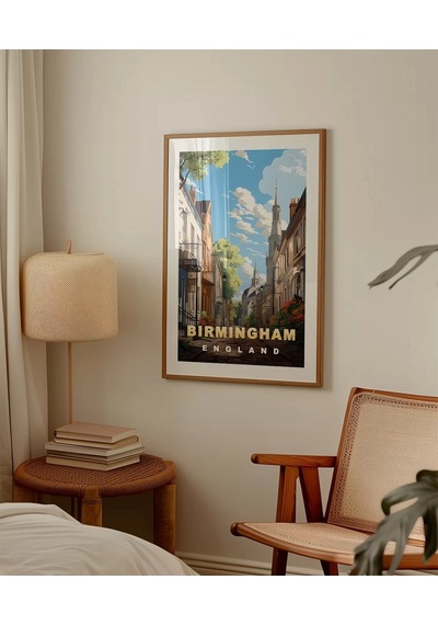 Çerçevesiz Poster Birmingham'ın Sakin Sokakları