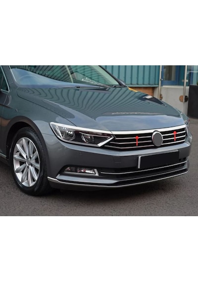 Ebal Otomotiv VW PASSAT B8 Krom Ön Panjur Üstü Kaput Çıtası 2015-2019 Arası