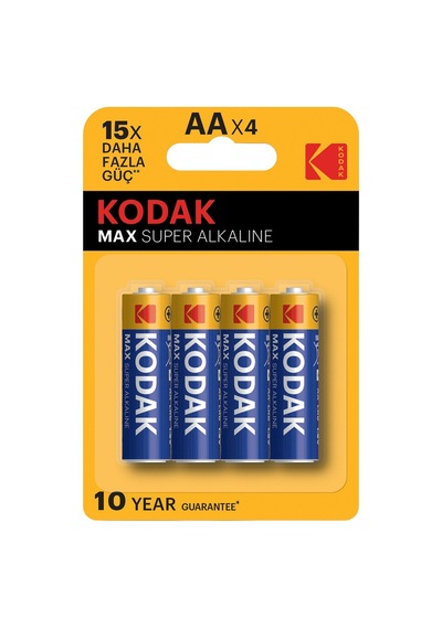 Kodak Max Alkalin Kalem Pil Aa 4'lü - 5 Adet Tarı Beyaz