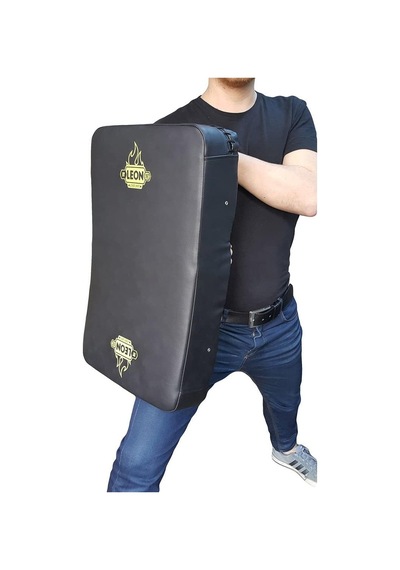 By Leon 1982 Maxi Darbe Yastığı Kick-boks Lowkick Pads Siyah Çok Renkli
